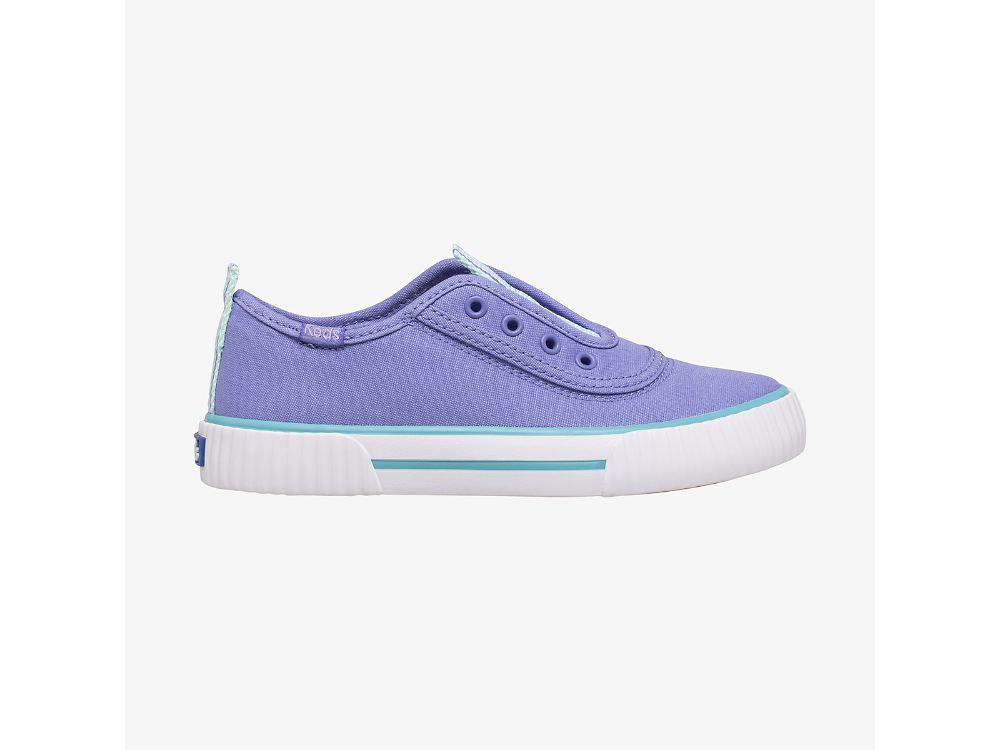 Dívčí SlipOnTenisky Keds Topkick Washable Slip-On Fialové Tyrkysové | CZ-50743