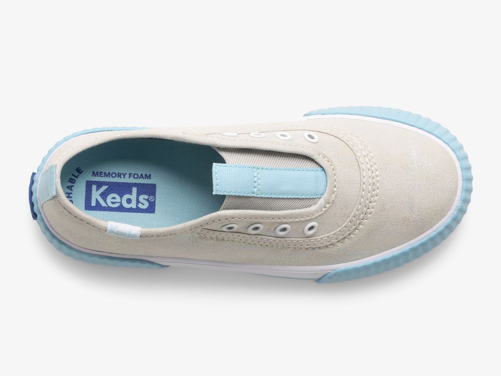 Dívčí SlipOnTenisky Keds Topkick Washable Slip-On Šedé | CZ-84741