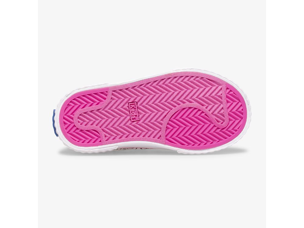 Dívčí SlipOnTenisky Keds Topkick Washable Slip On Jr Bílé Růžové | CZ-85549