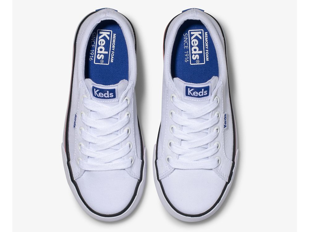 Dívčí Tenisky Keds Jump Kick Platene Bílé | CZ-37917