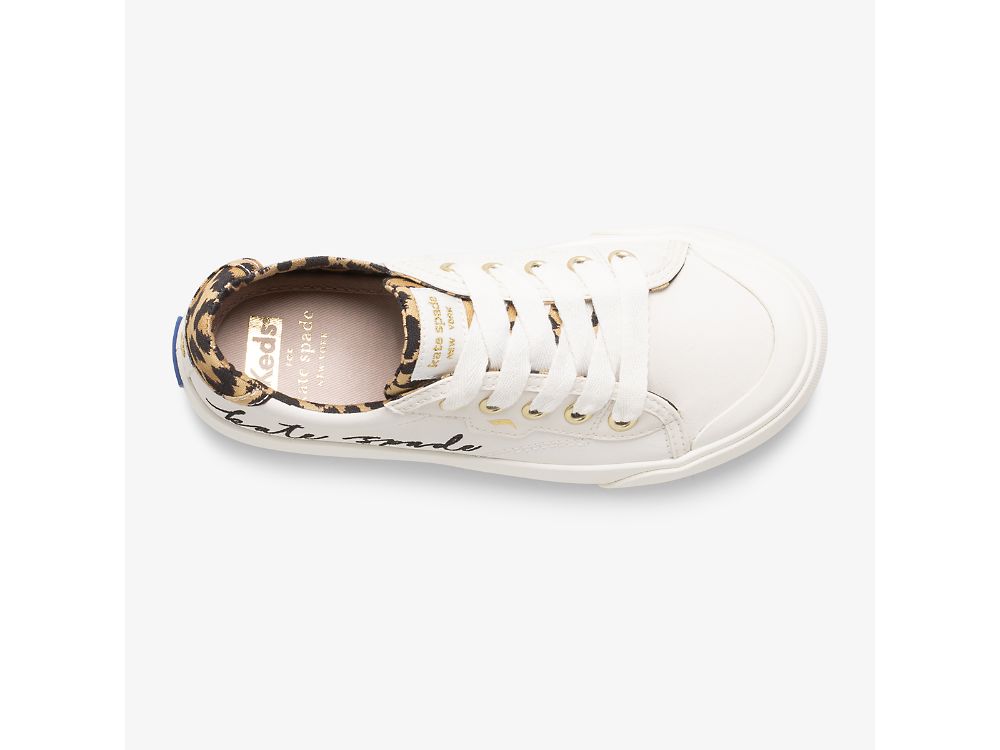 Dívčí Tenisky Keds Kate Spade New York Crew Kick '75 Bílé Leopard | CZ-41149