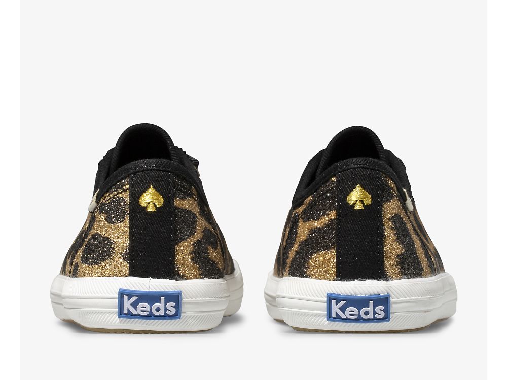 Dívčí Tenisky Keds Kate Spade New York Kickstart Glitter Leopard Leopard | CZ-02102