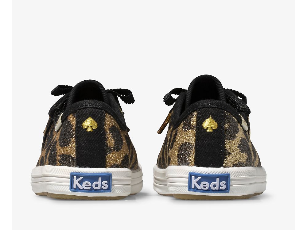 Dívčí Tenisky Keds Kate Spade New York Kickstart Jr. Glitter Leopard Leopard | CZ-16300