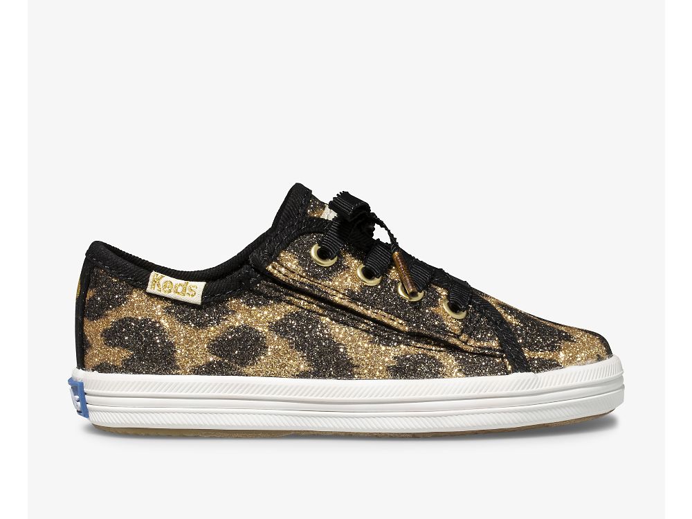 Dívčí Tenisky Keds Kate Spade New York Kickstart Jr. Glitter Leopard Leopard | CZ-16300