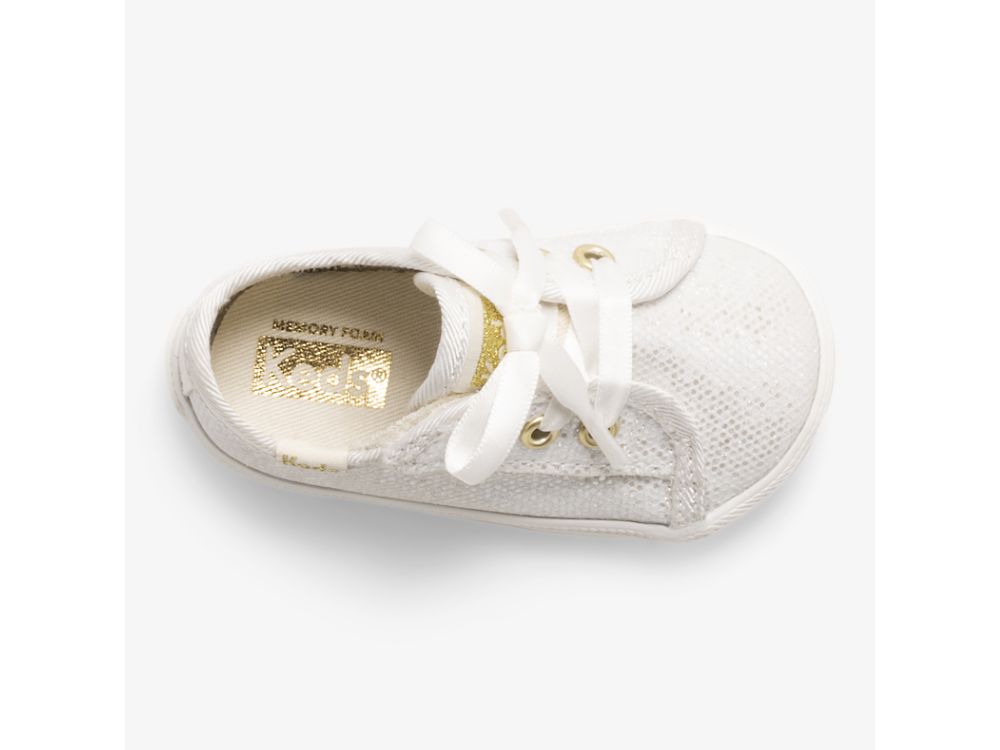 Dívčí Tenisky Keds Kickstart Crib Celebrations Bílé | CZ-14396