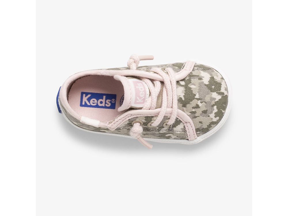 Dívčí Tenisky Keds Kickstart Crib Feat. Organic Bavlněné Maskáčové | CZ-39279