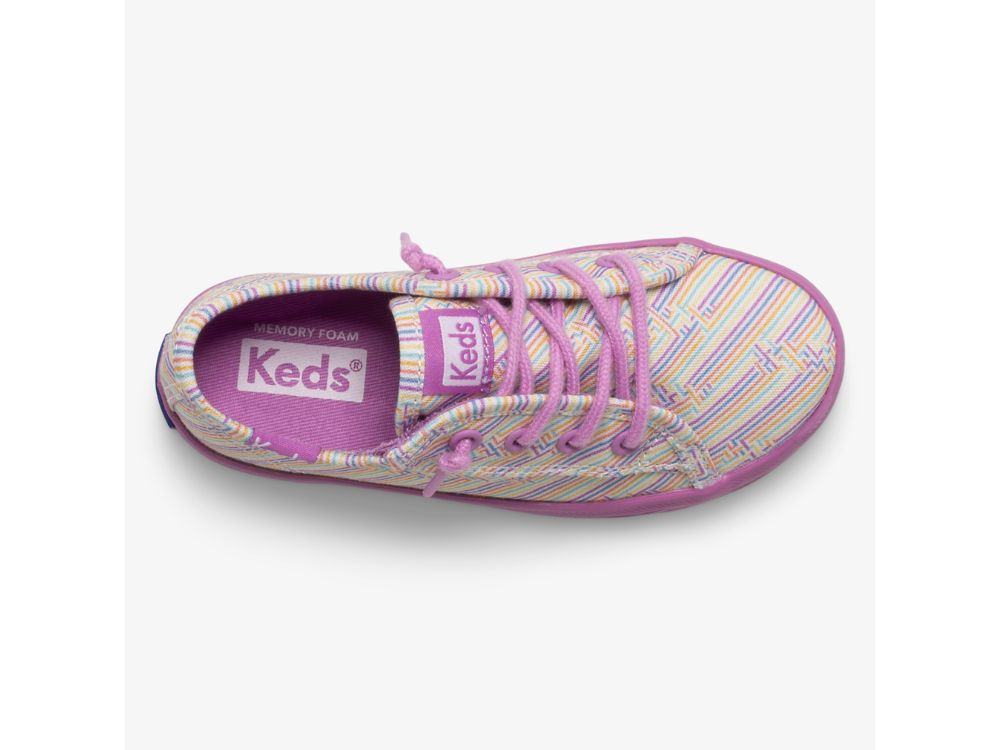 Dívčí Tenisky Keds Kickstart Seasonal Jr Viacfarebný Fialové | CZ-09092