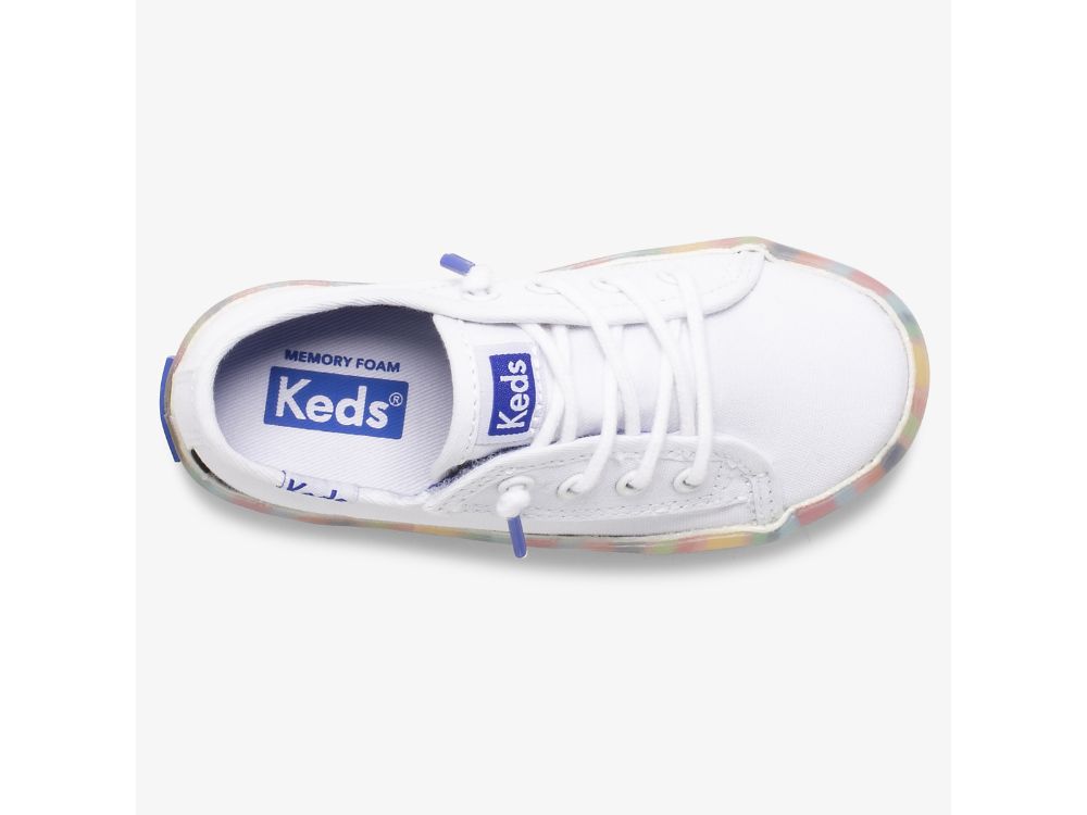 Dívčí Tenisky Keds Kickstart Seasonal Jr Bílé Viacfarebný | CZ-25904