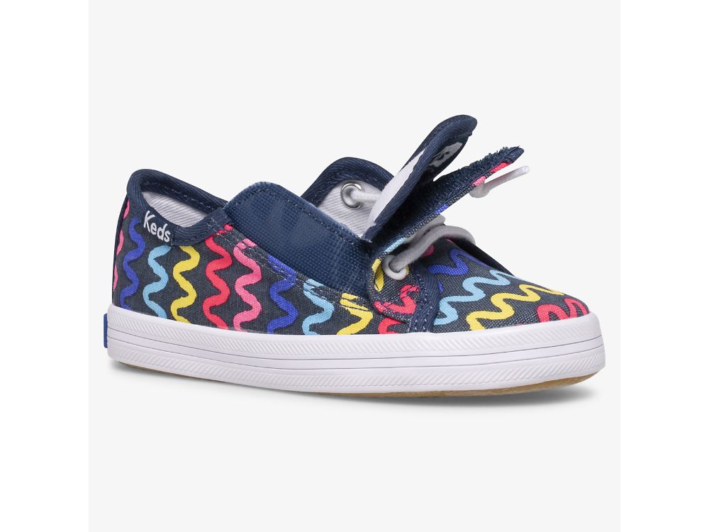 Dívčí Tenisky Keds Kickstart Seasonal Jr Tmavě Blankyt | CZ-48878