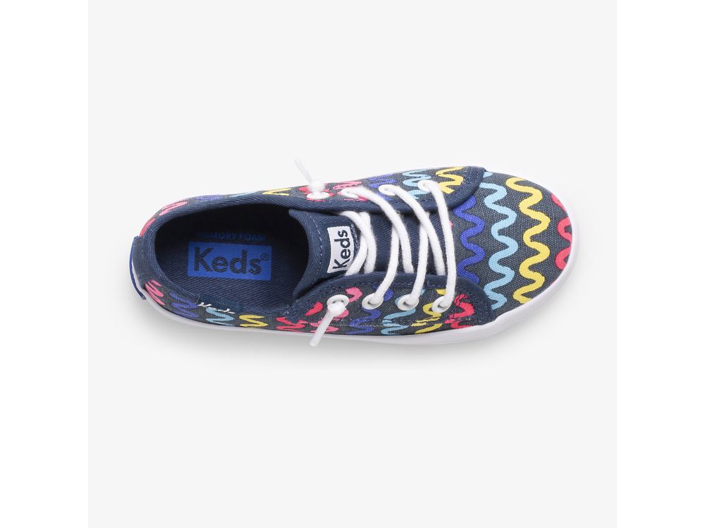 Dívčí Tenisky Keds Kickstart Seasonal Jr Tmavě Blankyt | CZ-48878