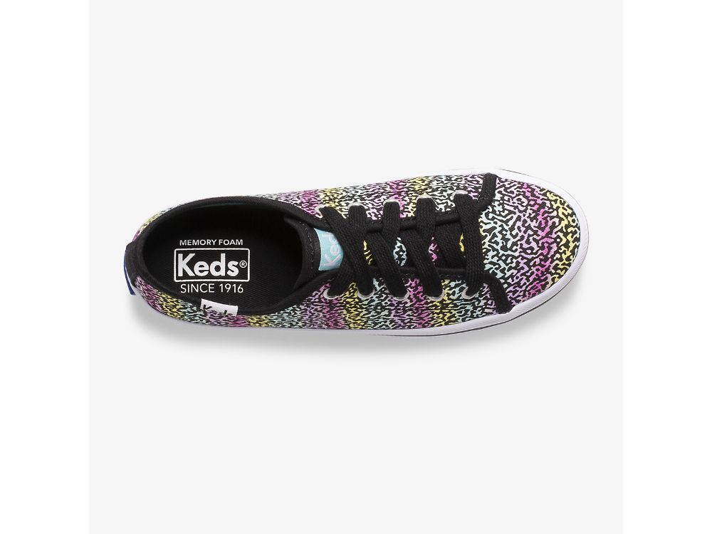 Dívčí Tenisky Keds Kickstart Seasonal Černé Viacfarebný | CZ-61521