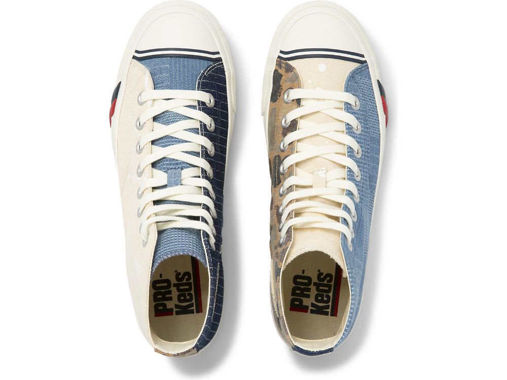 Pánské Tenisky Keds Royal Hi Patchwork Blankyt Maskáčové | CZ-21663