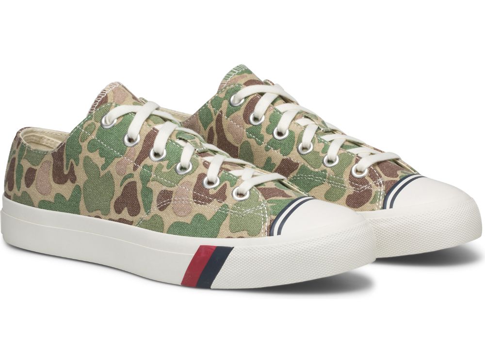 Pánské Tenisky Keds Royal Lo Camo Olivy Zelené | CZ-78480