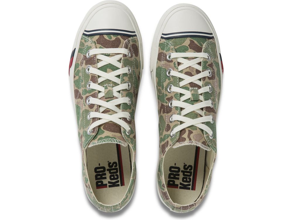 Pánské Tenisky Keds Royal Lo Camo Olivy Zelené | CZ-78480