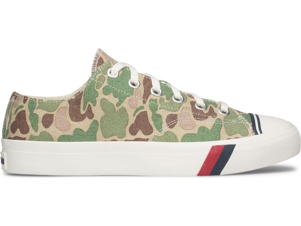 Pánské Tenisky Keds Royal Lo Camo Olivy Zelené | CZ-78480