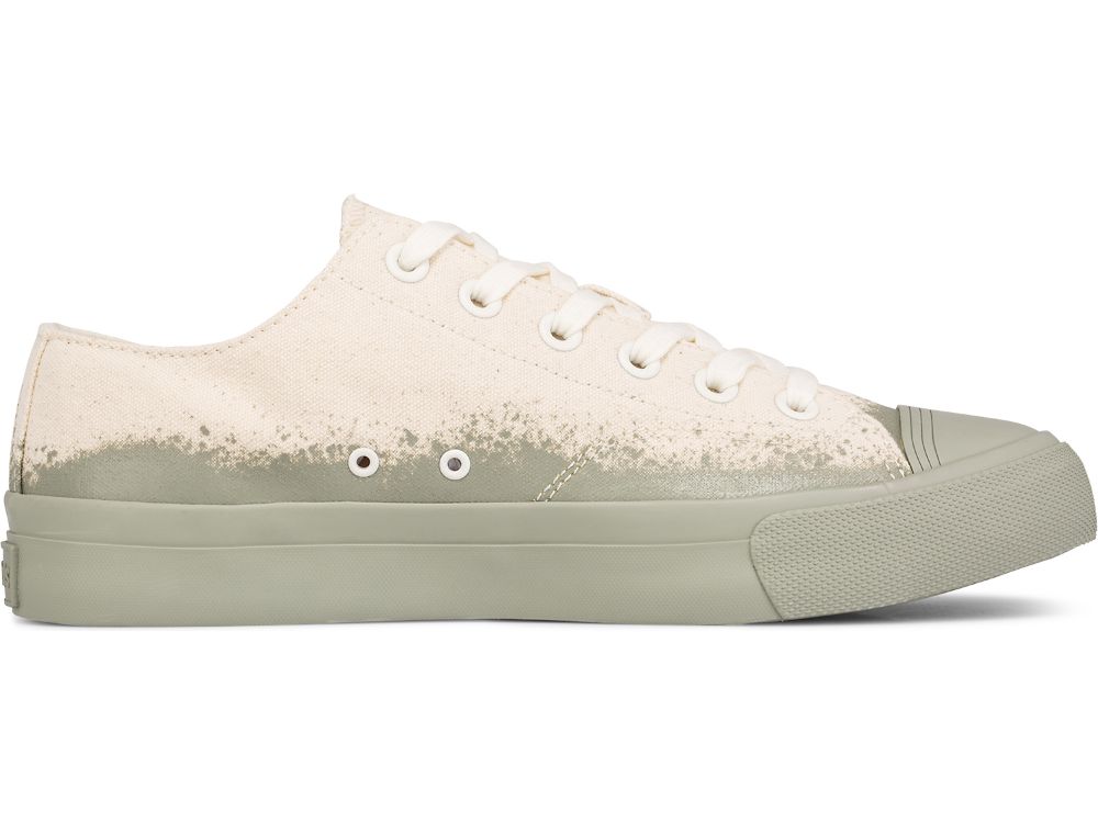 Pánské Tenisky Keds Royal Lo Spray Foxing Béžový Zelene | CZ-37645