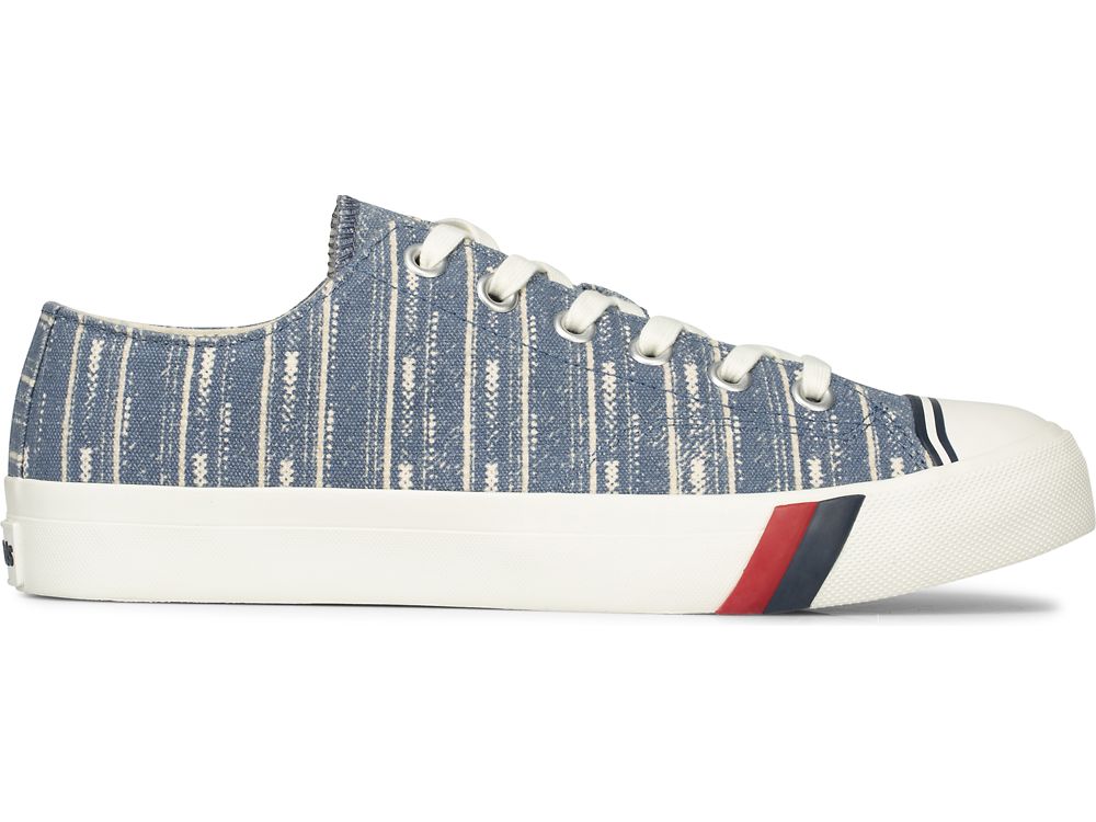 Pánské Tenisky Keds Royal Lo Woven Stripe Indigo | CZ-02462