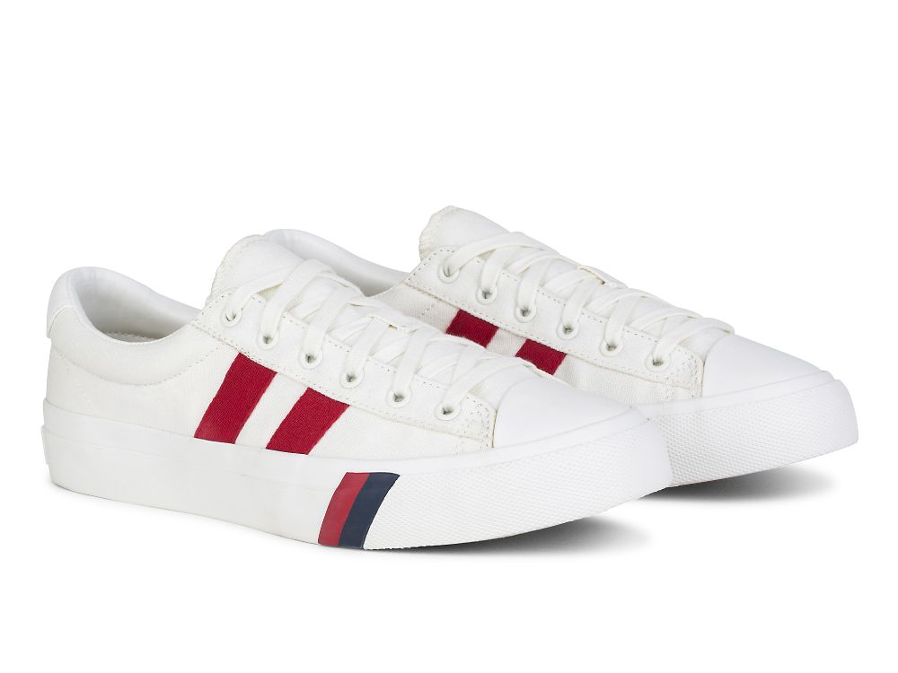 Pánské Tenisky Keds Royal Plus Platene Bílé Červené | CZ-17112