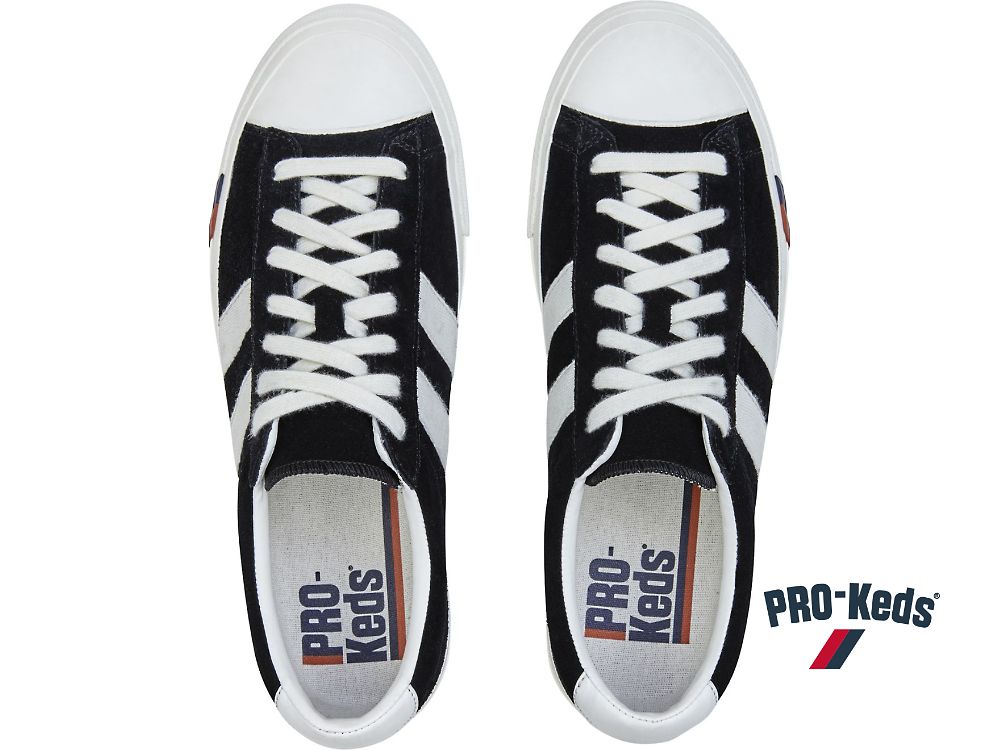 Pánské Tenisky Keds Royal Plus Semišové Černé | CZ-15123