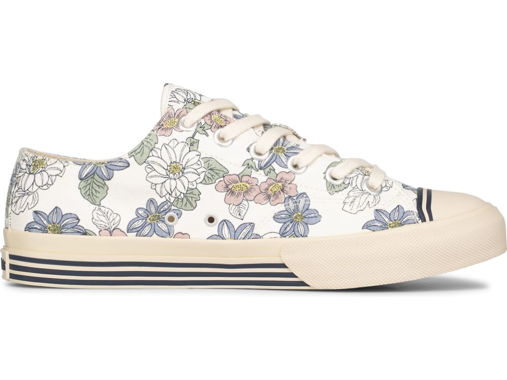 Pánské Tenisky Keds Super Recycled Platene Floral Print Krém | CZ-91776