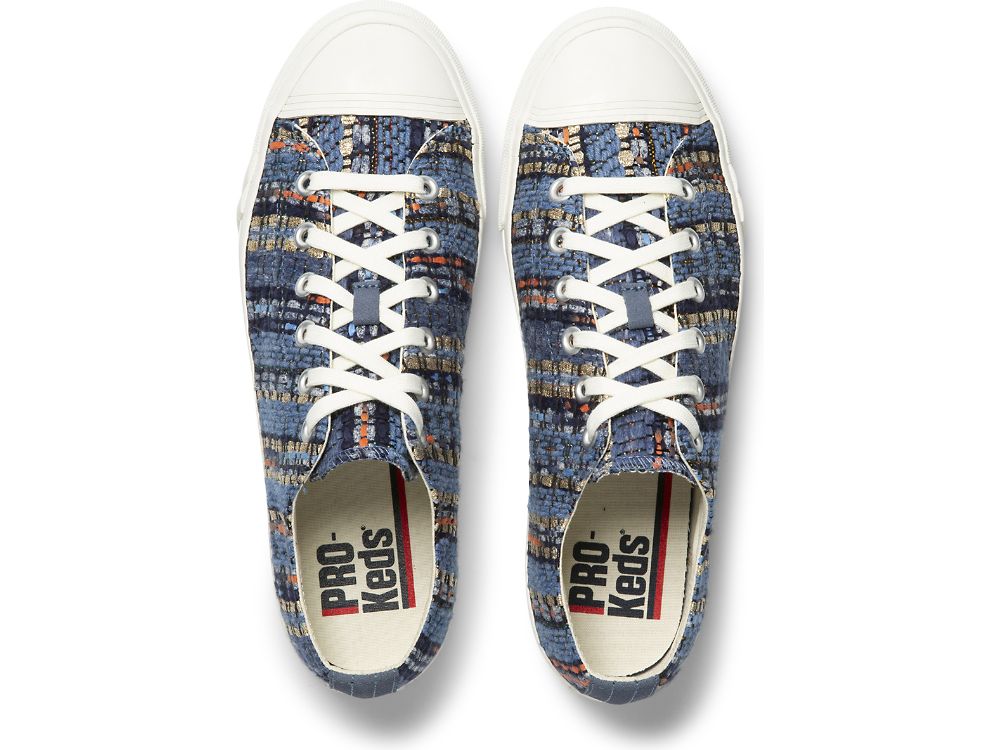 Pánské Tenisky Keds Woven Royal Lo Blankyt | CZ-64630