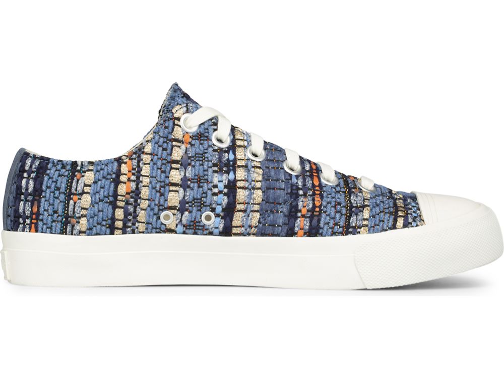 Pánské Tenisky Keds Woven Royal Lo Blankyt | CZ-64630